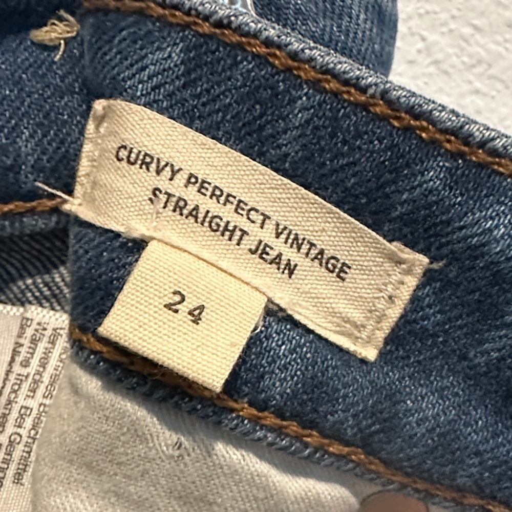 Madewell Indigo Straight Leg Jeans - Picture 3 of 4